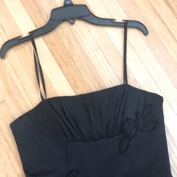 BCBG Silk Black Sexy Leg Slit XS Dress - Picture 7 of 12